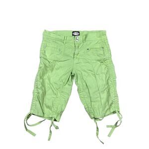 Zoey & Beth Womens Capri Shorts LARGE vintage green Y2K Vintage